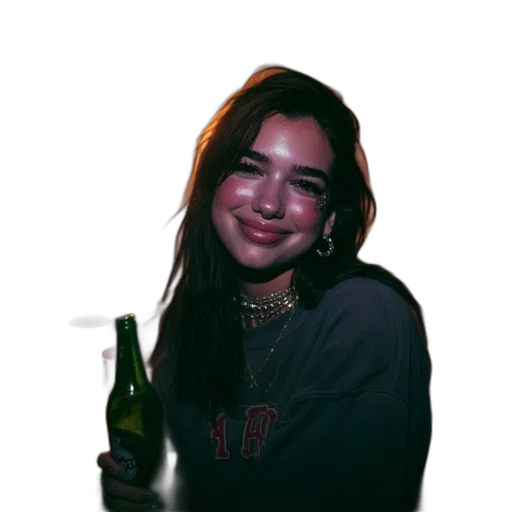 jacket, bottle, face, creature transparent PNG cut-out