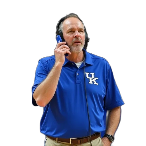 staff, kentucky, head, coach transparent PNG cut-out