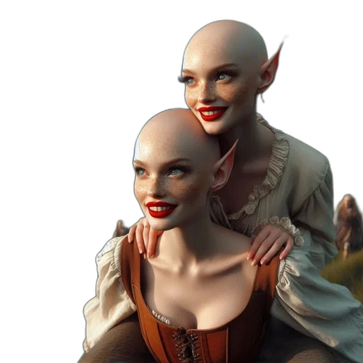 fantasy art, concept art, 3d render, photorealistic transparent PNG cut-out
