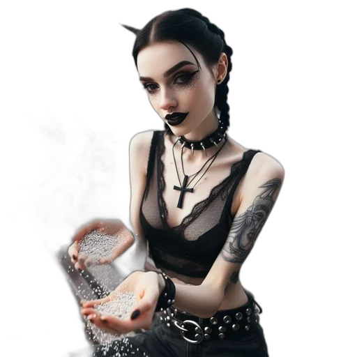 jewelry, staff, creature, dress transparent PNG cut-out