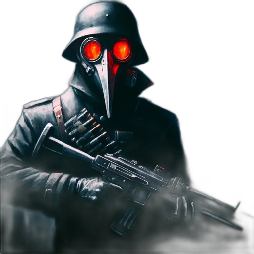 mask, weapon, robot, staff transparent PNG cut-out