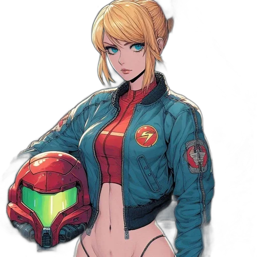jacket, robot, weapon, face transparent PNG cut-out