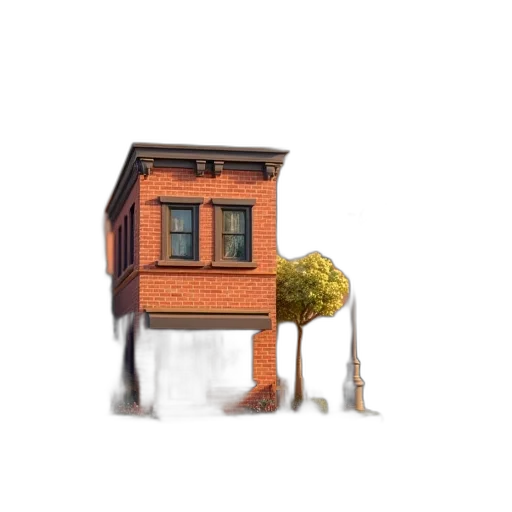 building, furniture, tree, car transparent PNG cut-out