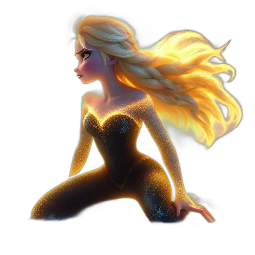 dress, hair, concept art, fantasy art transparent PNG cut-out