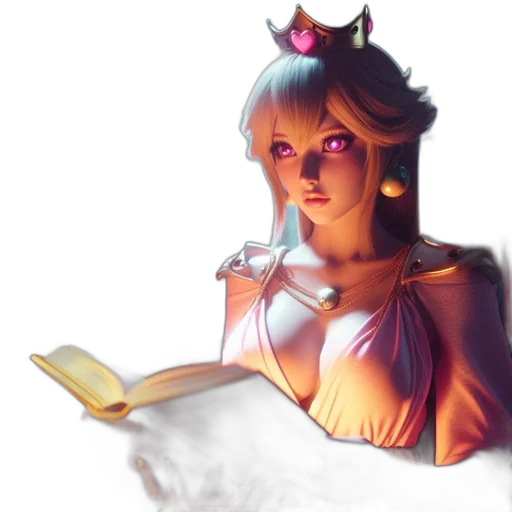 crown, staff, dress, fantasy art transparent PNG cut-out