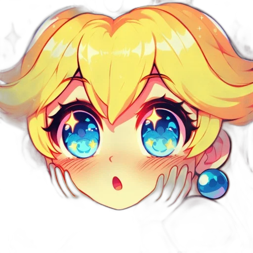 face, hair, crown, anime transparent PNG cut-out
