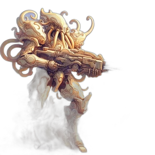 creature, weapon, staff, concept art transparent PNG cut-out