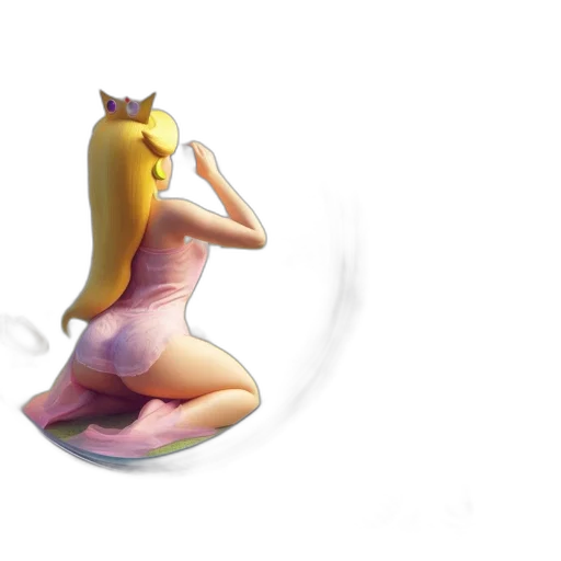 dress, crown, staff, creature transparent PNG cut-out