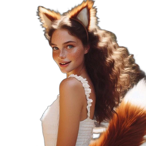 animal, dress, creature, fantasy art transparent PNG cut-out