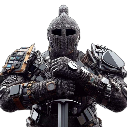 robot, sword, weapon, mask transparent PNG cut-out