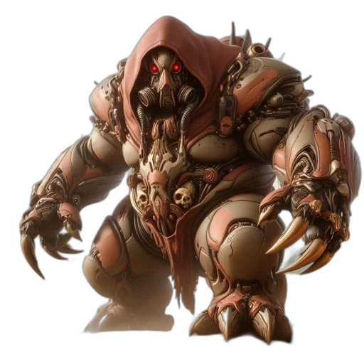 creature, mask, weapon, robot transparent PNG cut-out