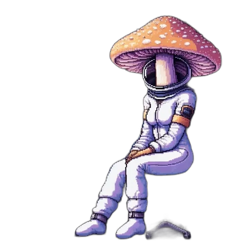 robot, staff, hat, umbrella transparent PNG cut-out