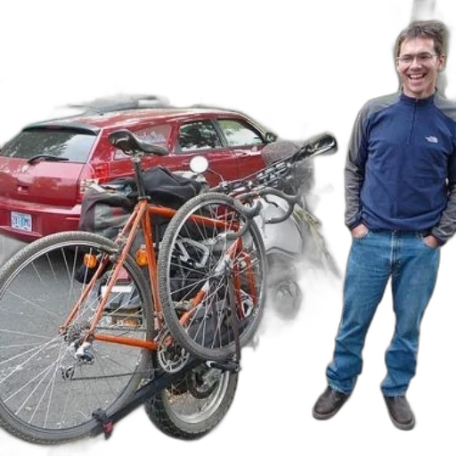 man, stands, next, motorcycle transparent PNG cut-out
