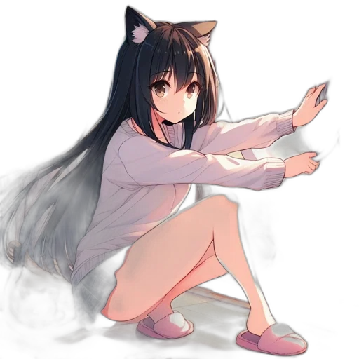 dress, staff, creature, animal transparent PNG cut-out