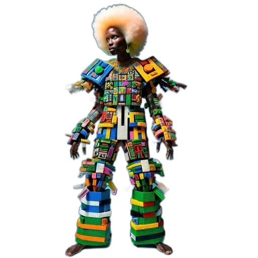 robot, jacket, staff, dress transparent PNG cut-out