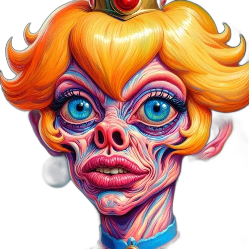 face, mask, creature, concept art transparent PNG cut-out