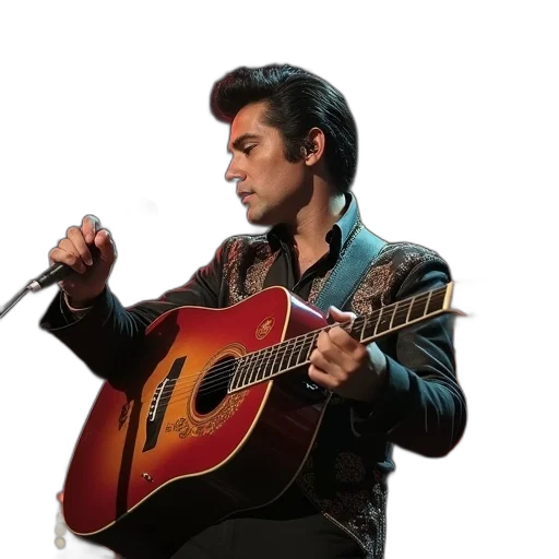 jacket, photorealistic, elvis, presley transparent PNG cut-out