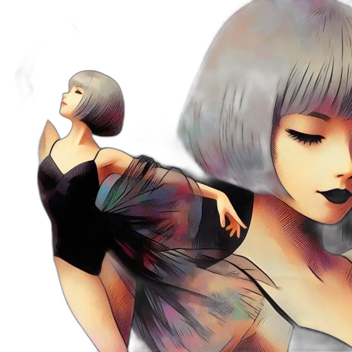 dress, concept art, watercolor, photorealistic transparent PNG cut-out