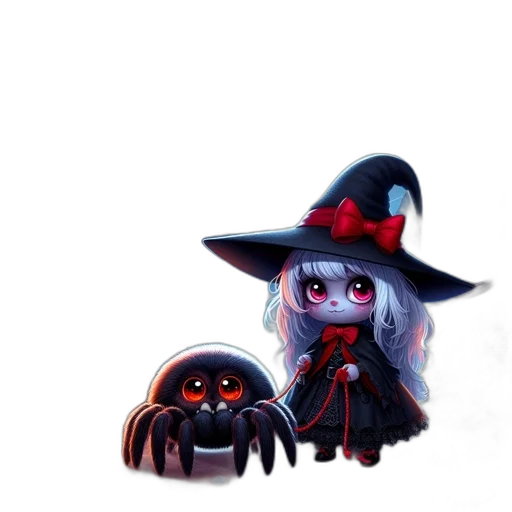 creature, staff, hat, animal transparent PNG cut-out