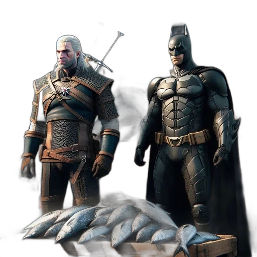 concept art, comic book art, fantasy art, 3d render transparent PNG cut-out