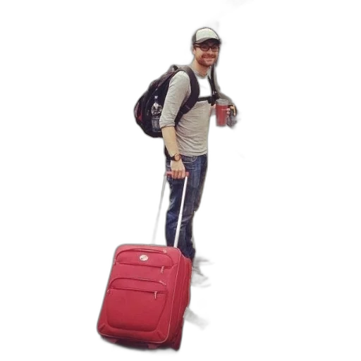staff, jacket, hat, 3d render transparent PNG cut-out