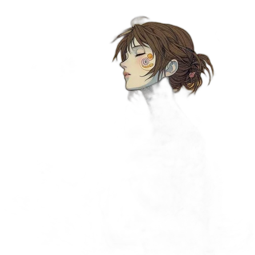 face, creature, mask, pixel art transparent PNG cut-out