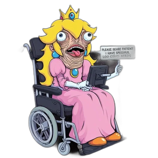crown, dress, animal, creature transparent PNG cut-out