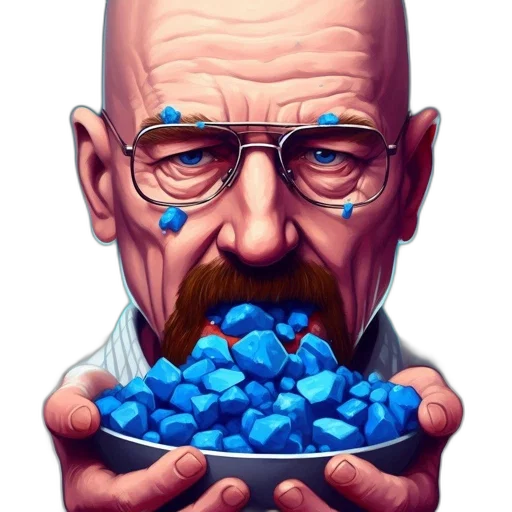 food, face, comic book art, pixel art transparent PNG cut-out