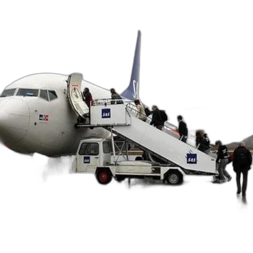 staff, passengers, disembarking, sas transparent PNG cut-out