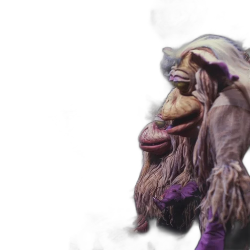 creature, mask, dragon, staff transparent PNG cut-out