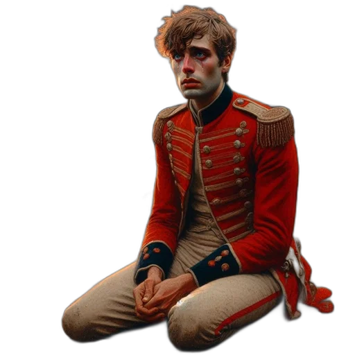jacket, staff, face, concept art transparent PNG cut-out