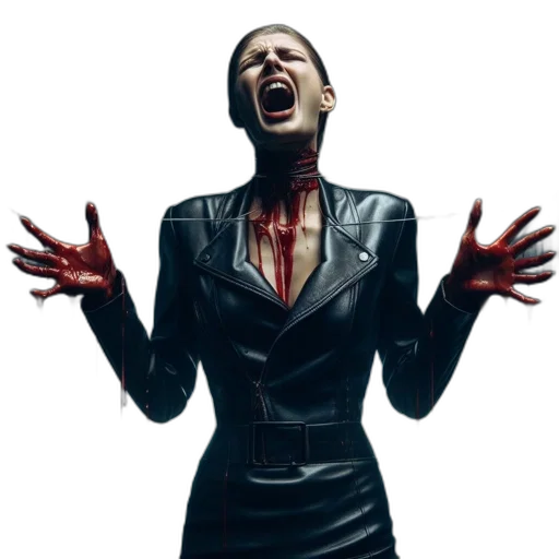 jacket, concept art, dark, futuristic transparent PNG cut-out