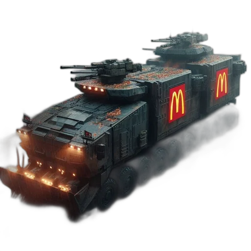 weapon, robot, car, concept art transparent PNG cut-out