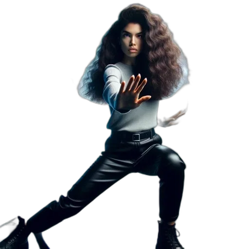 hair, jacket, photorealistic, young transparent PNG cut-out
