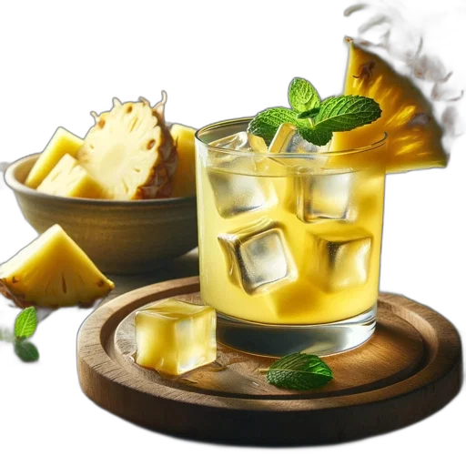 food, photorealistic, 3d render, yellow transparent PNG cut-out