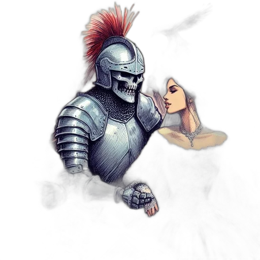 robot, mask, sword, concept art transparent PNG cut-out