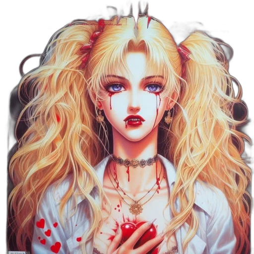 jewelry, face, fantasy art, anime transparent PNG cut-out
