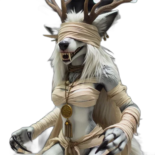 mask, staff, animal, creature transparent PNG cut-out