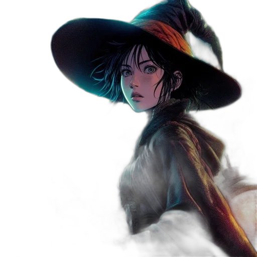 hat, fantasy art, concept art, comic book art transparent PNG cut-out