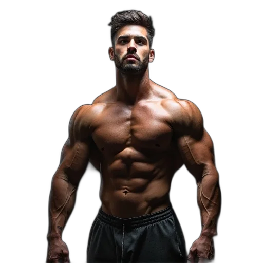 animal, photorealistic, best, bodybuilding transparent PNG cut-out