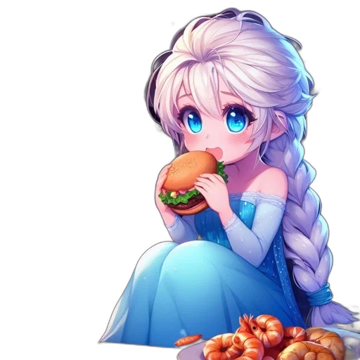 food, dress, pixel art, anime transparent PNG cut-out