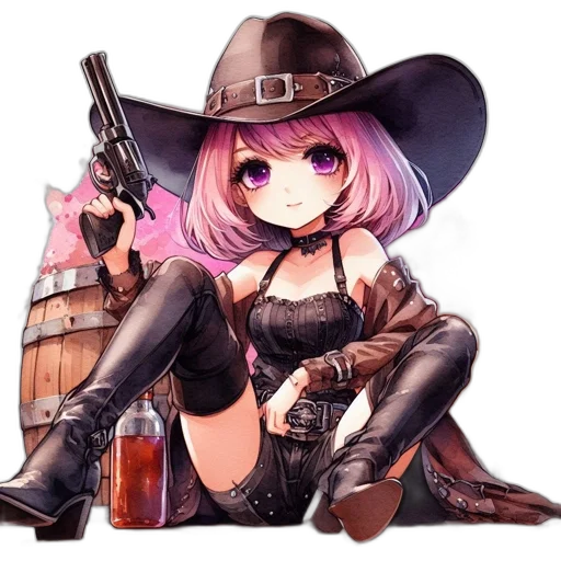 weapon, hat, animal, anime transparent PNG cut-out