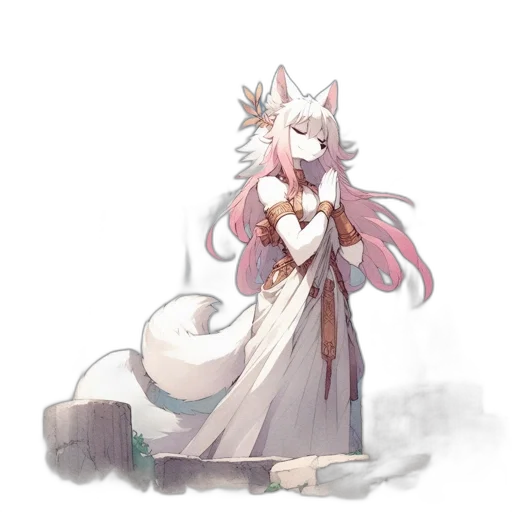 staff, dragon, dress, creature transparent PNG cut-out