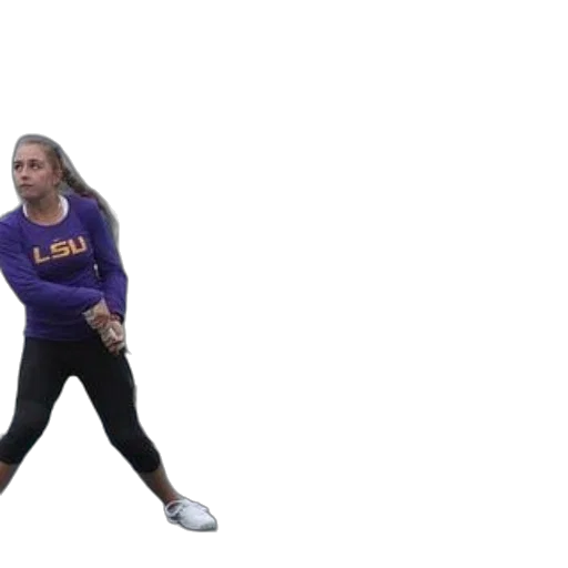 tennis, player, wearing, lsu transparent PNG cut-out