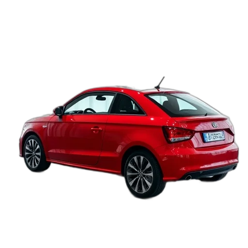 car, 3d render, photorealistic, red transparent PNG cut-out