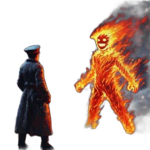 jacket, mask, creature, concept art transparent PNG cut-out