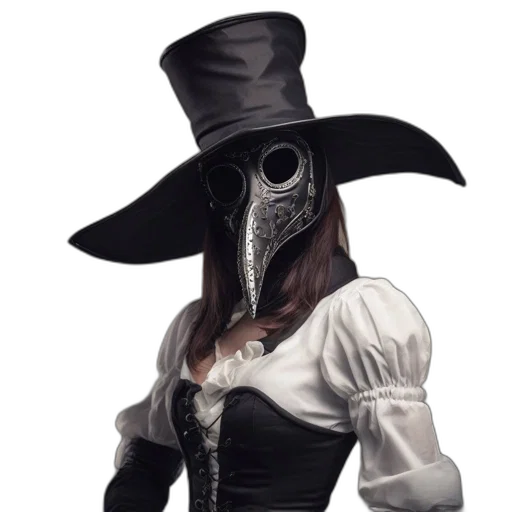 mask, hat, staff, face transparent PNG cut-out