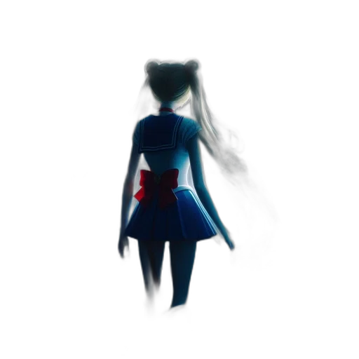 dress, jacket, robot, hair transparent PNG cut-out