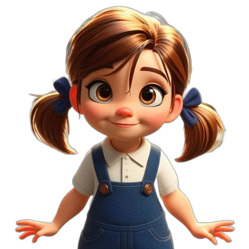 staff, face, dress, 3d render transparent PNG cut-out