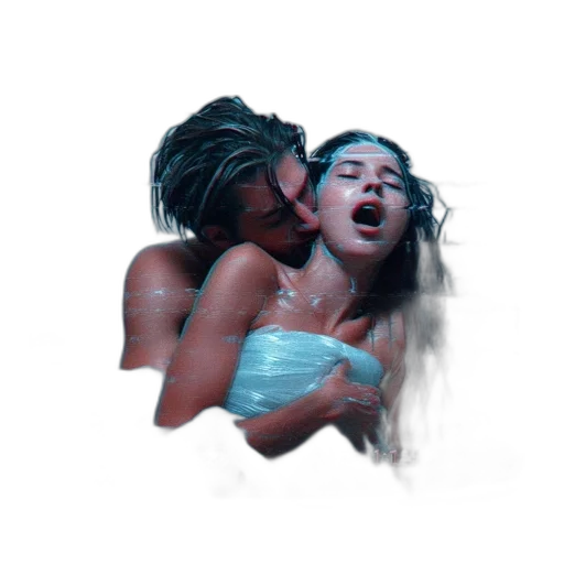 mask, concept art, vaporwave, photorealistic transparent PNG cut-out